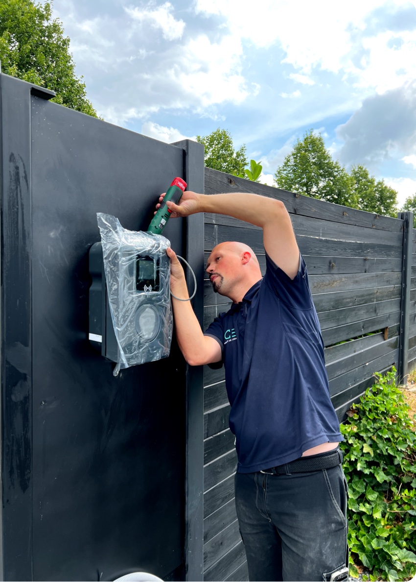 Photo van een laadstation installatie